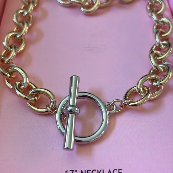 HOUSE OF HARLOW 2 TONE NECKLACE - Picture 3 of 5